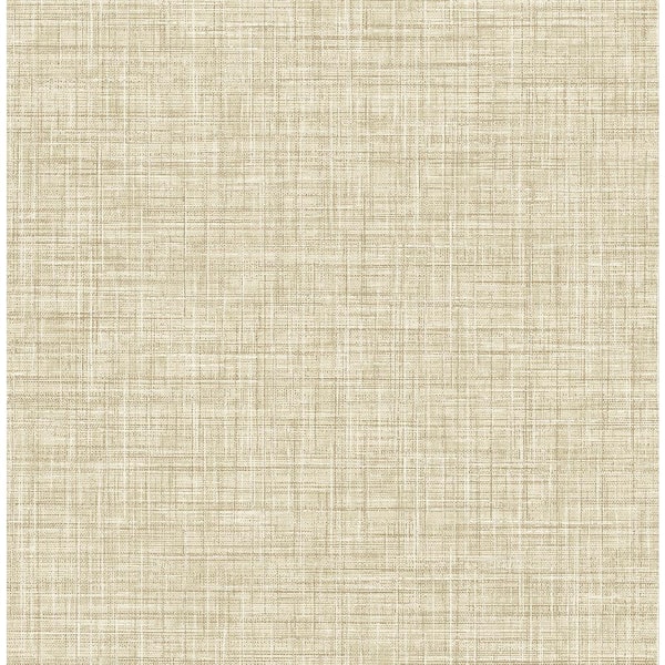 Brewster Tuckernuck Wheat Linen Strippable Roll (Covers 56.4 sq. ft.)