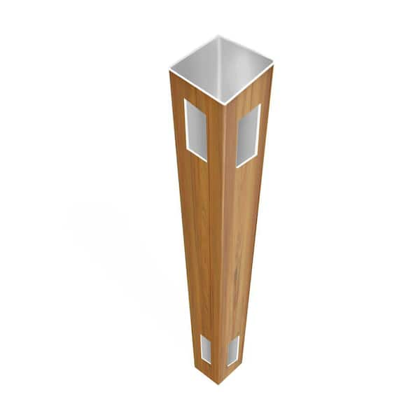 Veranda 5 in. x 5 in. x 9 ft. Cypress Vinyl Fence Corner Post