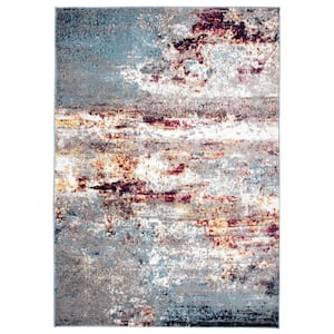 Moderns Shades Abstract Multi 3 ft. 3 in. x 5 ft. Area Rug