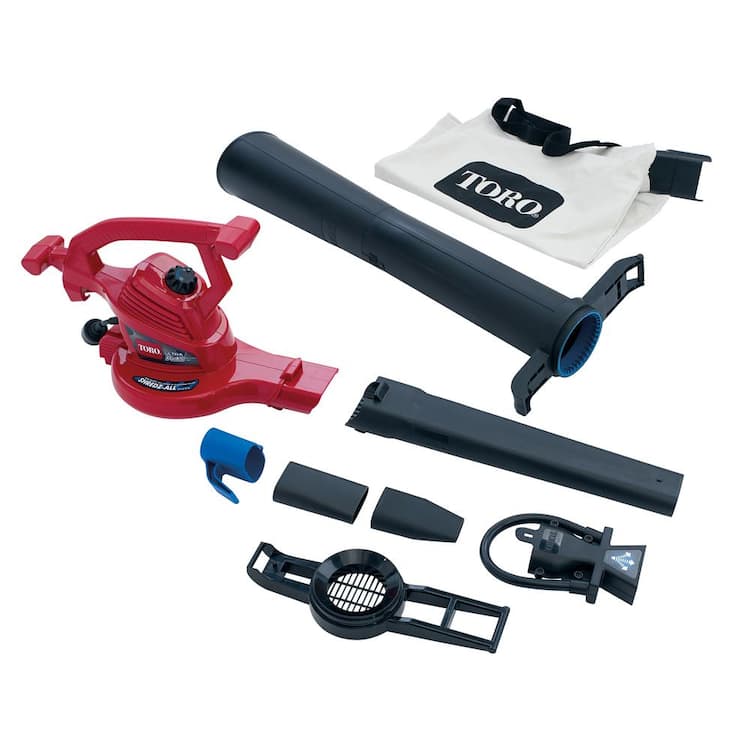 Toro UltraPlus 260 MPH 405 CFM 12 Amp Electric Leaf Blower/Vacuum ...