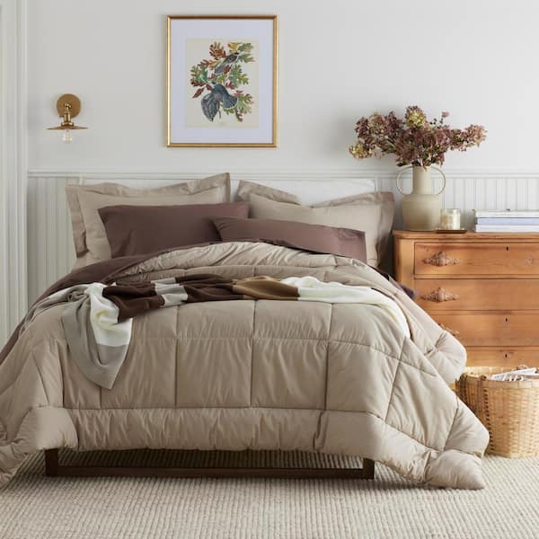 Company Cotton Cocoa Full Cotton Percale Comforter