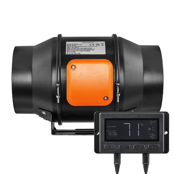 SKYSHALO 6 in. Inline Duct Fan, 402 CFM, Quiet EC-Motor Ventilation Exhaust Fan for Cooling Booster, Grow Tents, Hydroponics