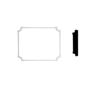 System D with Large Decorative Corners 7/8 in. x 31 in. x 31 in. Primed Polyurethane Panel Moulding Kit