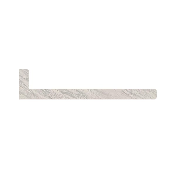 Hampton Bay Laminate End Cap Kit in Satin Finish Manhattan Marble with Double Radius Edge