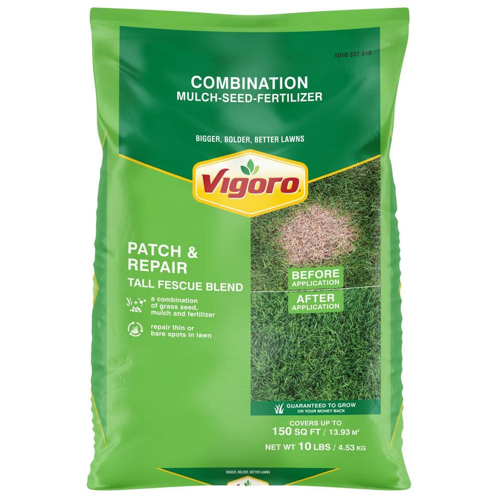 Vigoro 10 lbs. Patch and Repair Tall Fescue Grass Seed Mix 100550951 ...