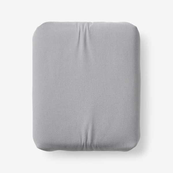 The Company Store Legends Hotel Pearl Gray Velvet Flannel Full Fitted Sheet