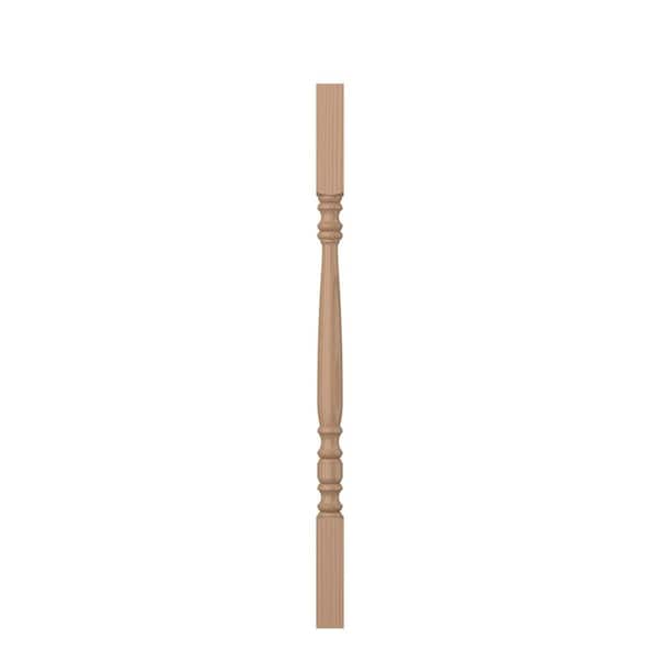 1.75 in. D x 1.75 in. W x 34 in. L Unfinished Poplar Wood Baluster