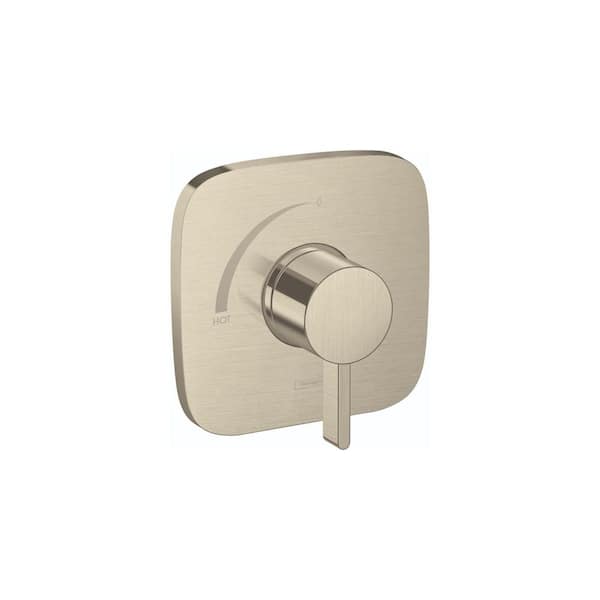 Hansgrohe Ecostat E Single-Handle Shower Trim Kit in Brushed Nickel Valve Not Included