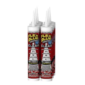 Flex Glue Clear 9 oz. Pro-Formula Strong Rubberized Waterproof Adhesive (6-Pack)