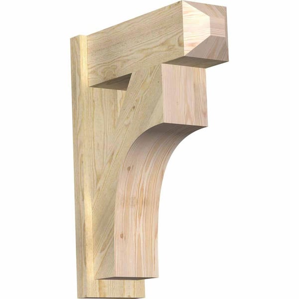 Ekena Millwork 8 in. x 30 in. x 22 in. Westlake Craftsman Rough Sawn Douglas Fir Outlooker