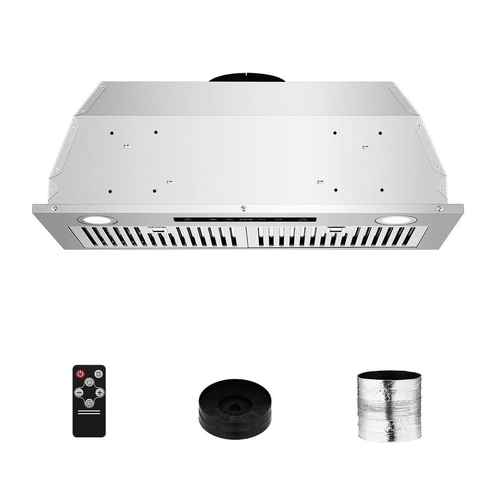 30 in. 900 CFM Ducted Insert Range Hood in Stainless Steel with 3-Speed Exhaust Fan and Dishwasher-Safe Filters price history on PriceWatchPro