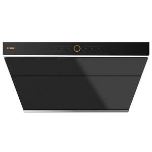 Slant Vent Series 30 in. 850 CFM Under Cabinet or Wall Mount Range Hood with Touchscreen in Black