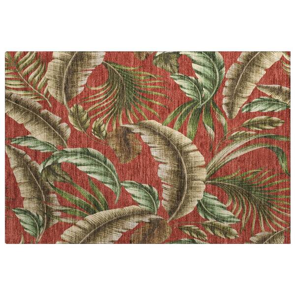 Dream Shag Premium Machine Washable Abstract ADS196 Spice 3 ft. x 4 ft. Area Rug