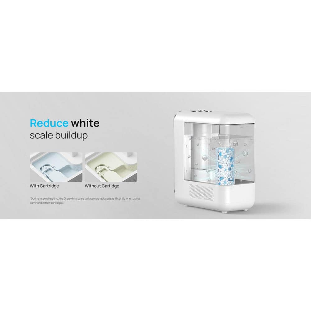 White Ultrasonic Smart Humidifier with App Control, 5L