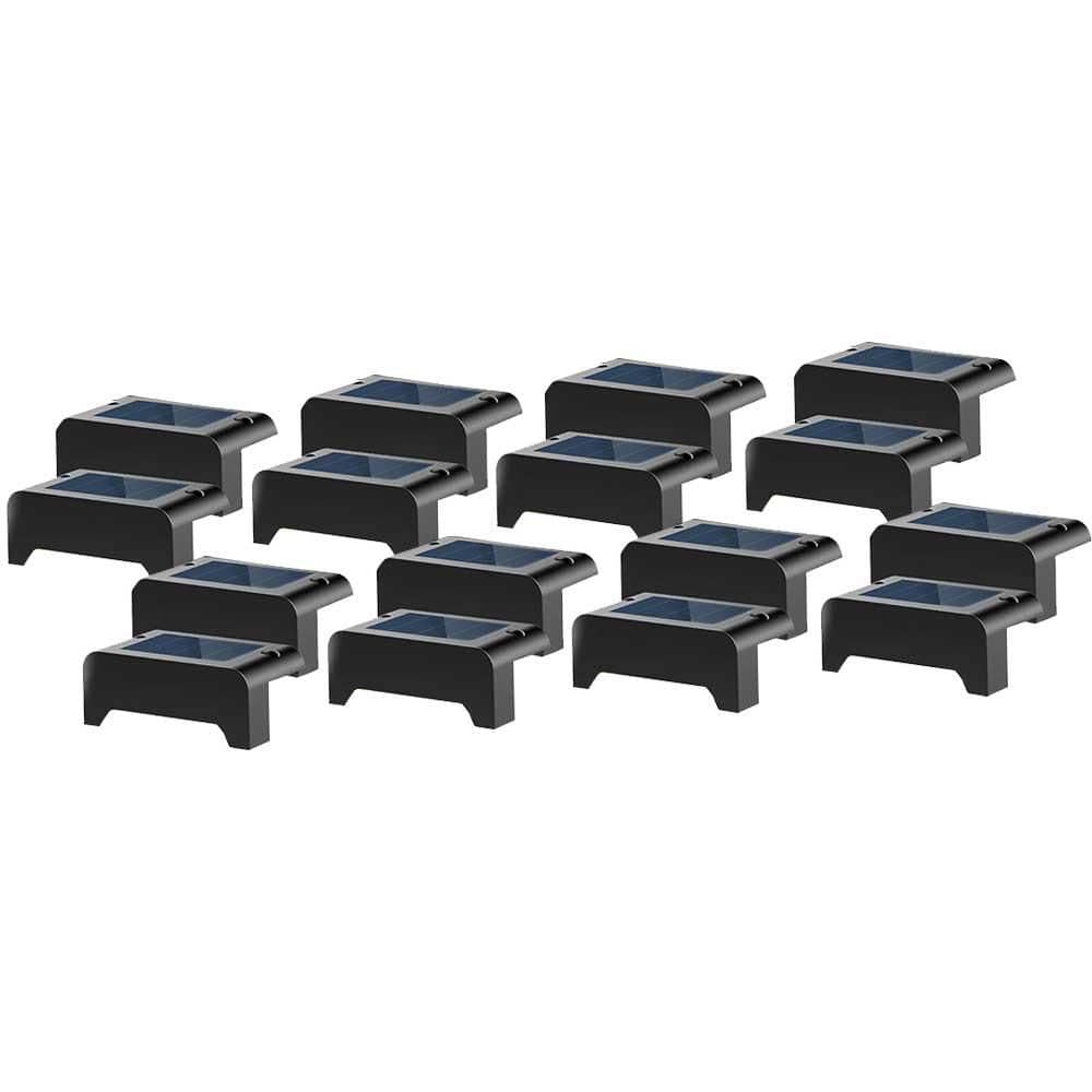 Solar Deck and Step Lights Waterproof LED for Outdoor Fence Balcony Patio Railing Porch Yard Pathway Warm White 16 Pack price history on PriceWatchPro