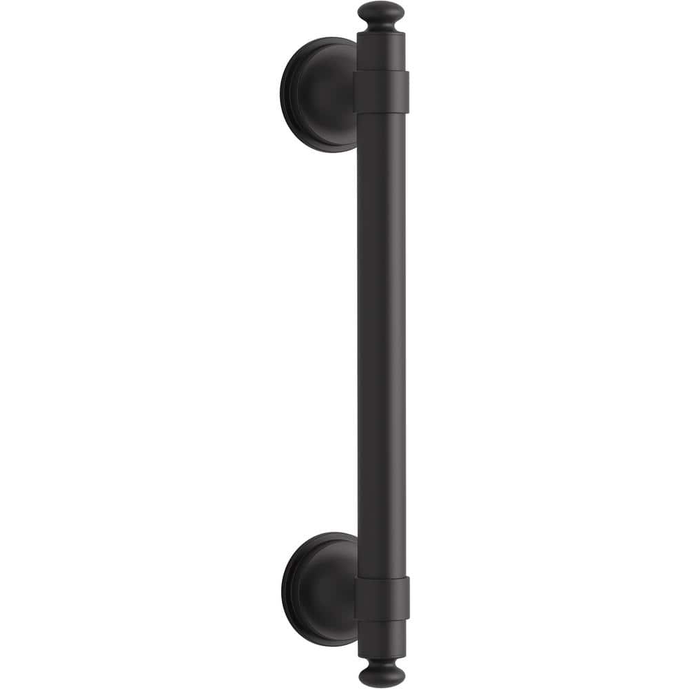 KOHLER Carmichael 9 in. Grab Bar in Matte Black K-R27234-BL - The