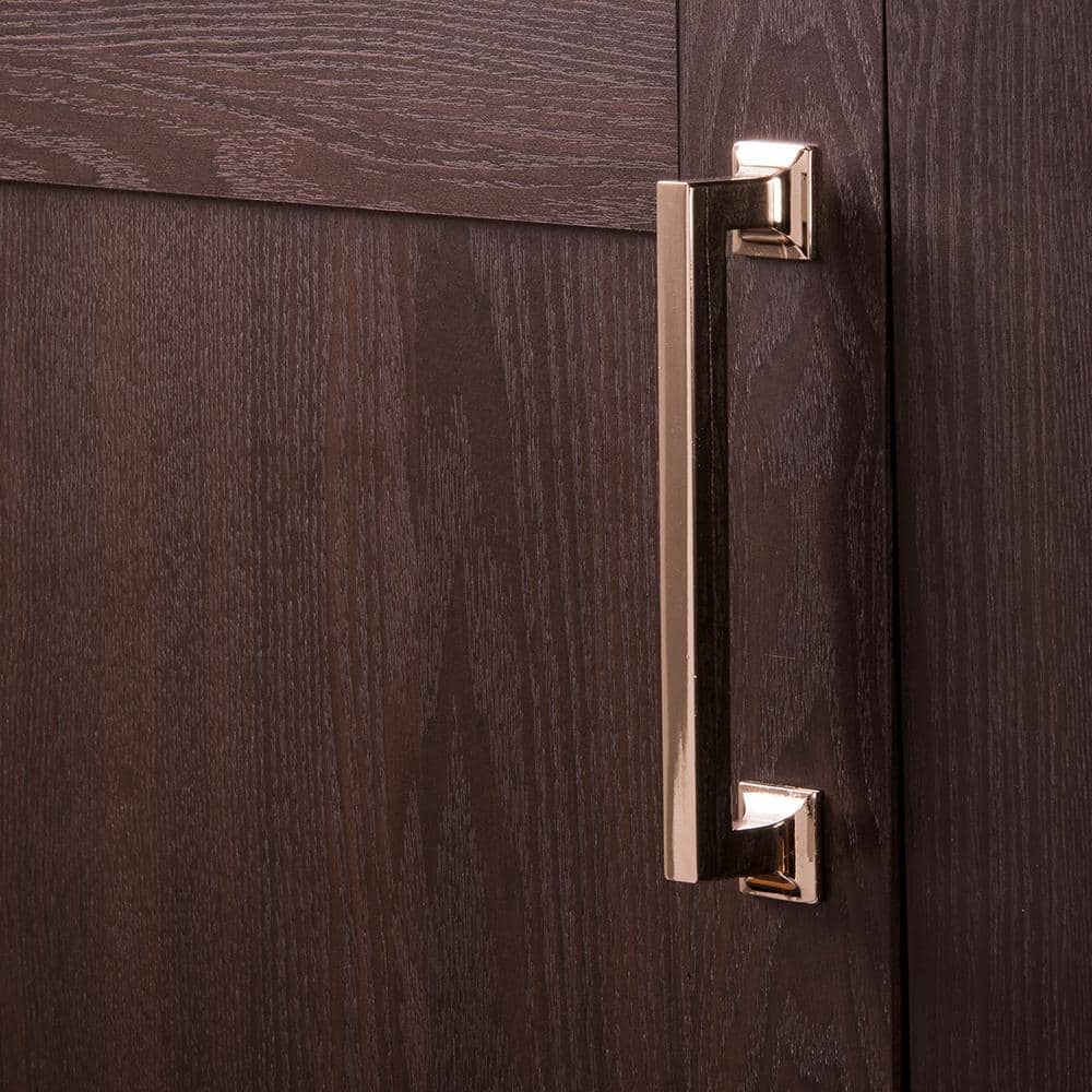 Polished Nickel Modern Kitchen Cabinet Handle with Mounting Hardware