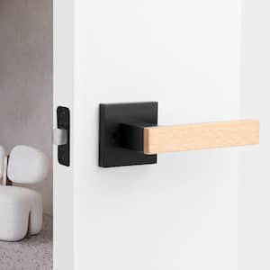 Summit Matte Black Bed/Bath Modern Door Handle (Privacy-Left Hand)