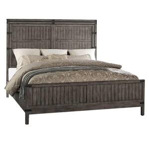 Storehouse Gray Wood Frame Queen Platform Bed