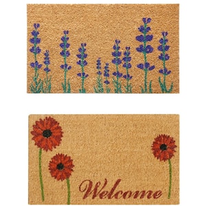 Summer "Flower Door Mat" Kit - 18" x 30" - 2 Doormats