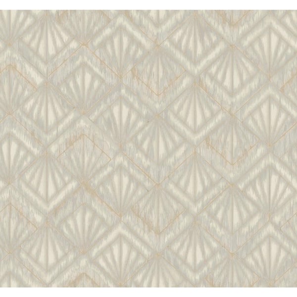 Candice Olson Modern Shell Grey And Beige Wallpaper