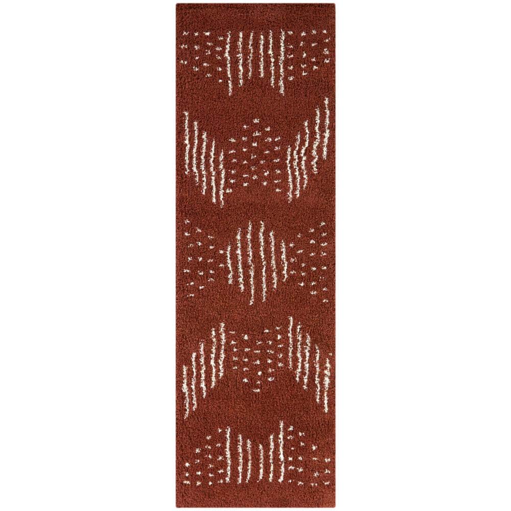 Kalpana Burnt Orange 2 ft. x 7 ft. Chevron Runner Rug price history on PriceWatchPro