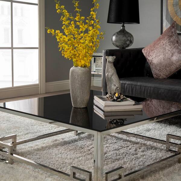 Sagebrook Home 12 in. Silver Ceramic Leopard Figurine