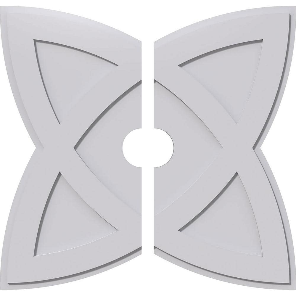 1 in. P X 13-1/2 in. C X 36 in. OD X 5 in. ID Cosmo Architectural Grade PVC Contemporary Ceiling Medallion, Two Piece price history on PriceWatchPro
