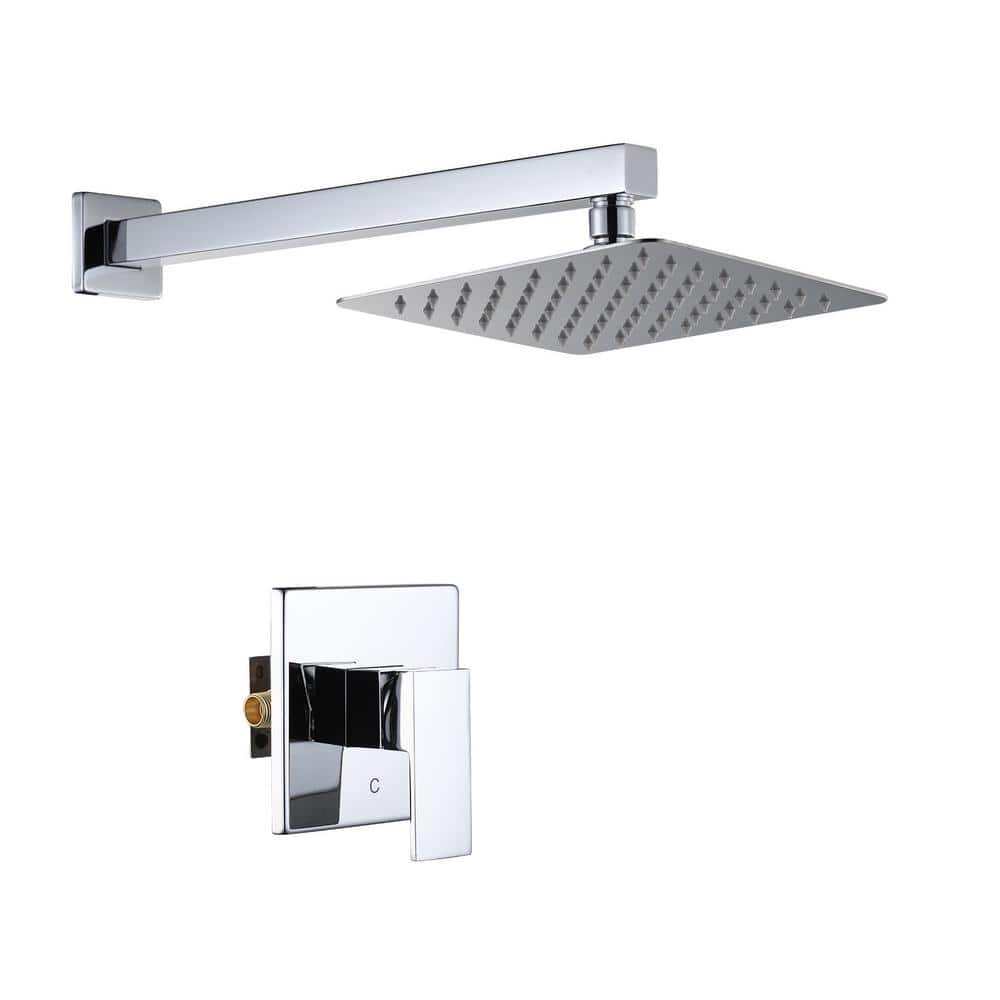 Single Handle 1-Spray Shower Faucet 1.8 GPM with High Pressure Valve in Polished Chrome price history on PriceWatchPro