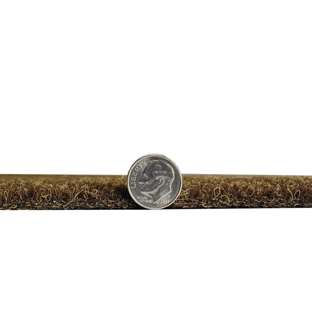 6'x8' Brown Synthetic Non-slip Indoor/Outdoor Area Rug