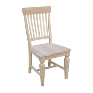 Vista Unfinished Solid Wood Dining Side Chair (Set of 2)