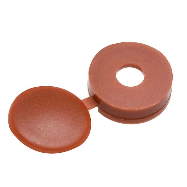Everbilt 8 Maroon PanHead Hinged Screw Cover (3Pieces) 89908 The