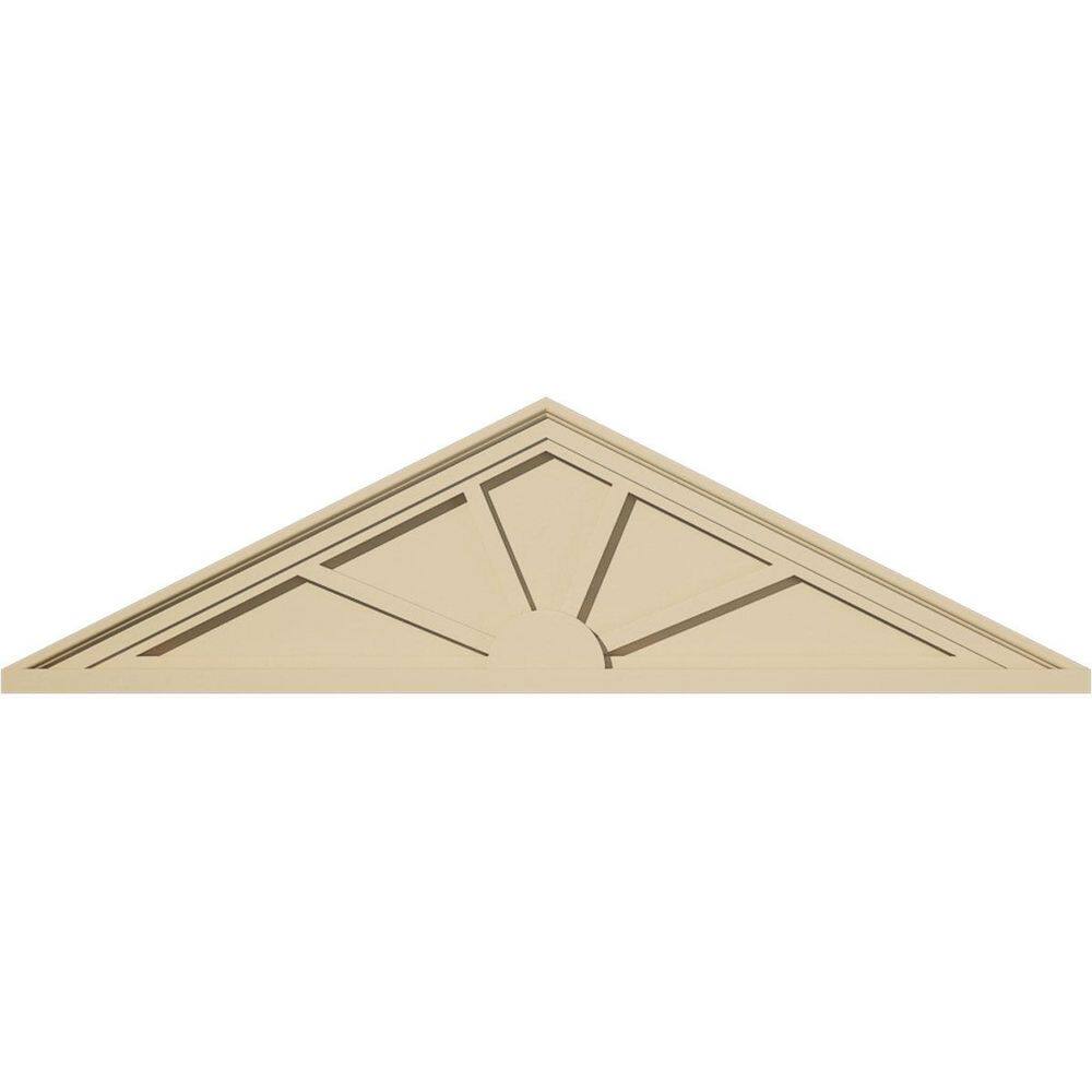 Pedss Ekena Millwork 46-in W x 12-1/2-in H x 2-in P (Pitch 6/12) Peaked Cap 4 ...
