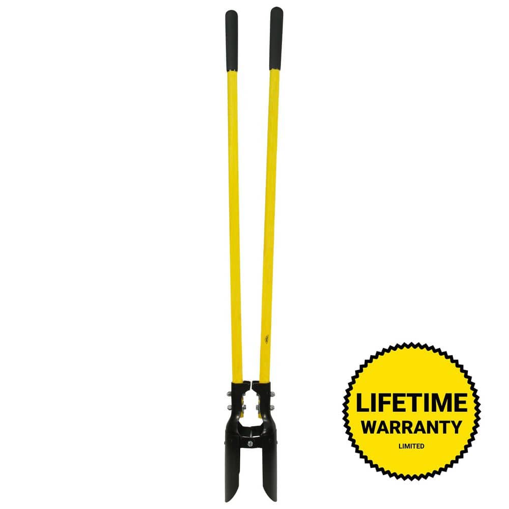 Nupla 48 in. Classic Fiberglass Post Hole Digger with Heavy-Duty Blade and Cushion Grip 75.69-548 - The Home Depot