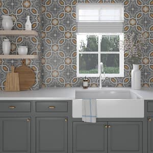 D_Segni Honeycomb 8 in. x 8 in. Glazed Porcelain Floor and Wall Sample Tile