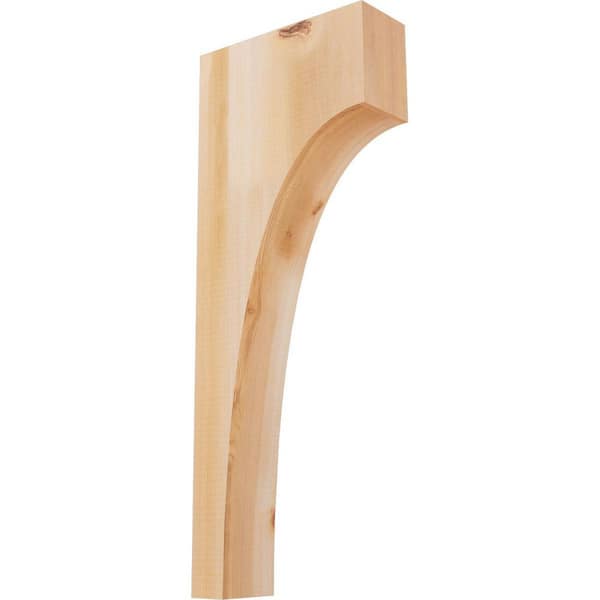 Ekena Millwork 3-1/2 in. x 10 in. x 26 in. Western Red Cedar Huntington Smooth Corbel