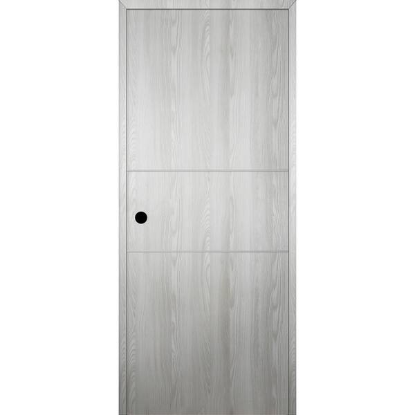 Belldinni Optima 2H DIY-Friendly 30 in. x 96 in. Right-Hand Solid Core Ribeira Ash Composite Single Prehung Interior Door