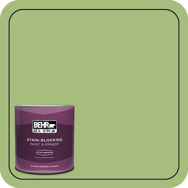 BEHR ULTRA 1 qt. #P370-5 Lazy Caterpillar Extra Durable Eggshell Enamel Interior Paint & Primer