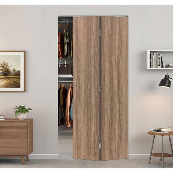 CALHOME 22 in. x 88 in. x 3/4 in. Thickness Hollow Core Walnut