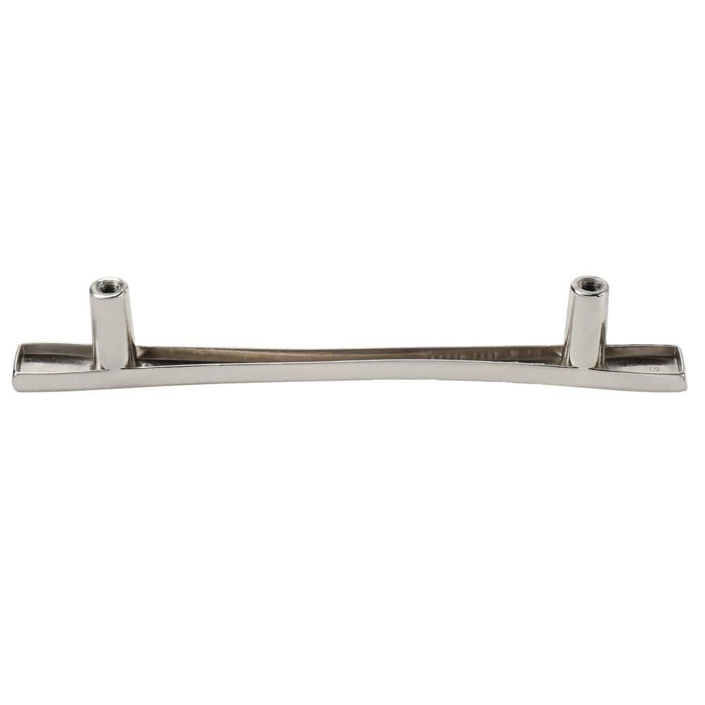Satin Nickel Modern Bar Cabinet Handle with Mounting Hardware