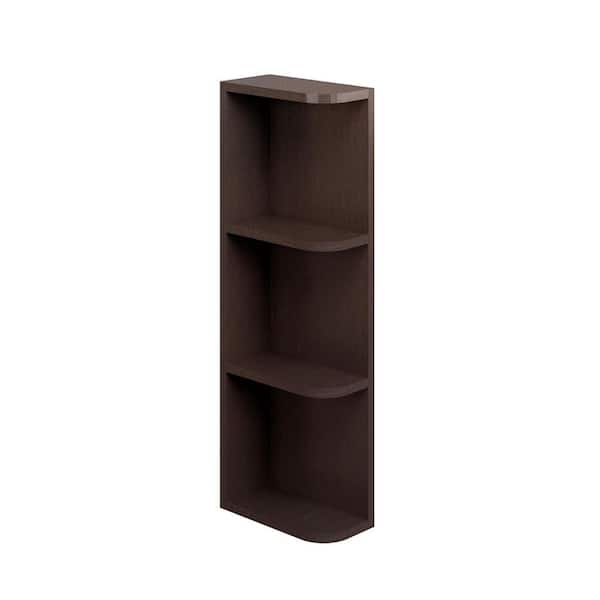 Unbranded Charlotte Raised 6 in. W x 30 in. H x 12 in. D in Bordeaux Plywood Assembled Wall End Corner Standard