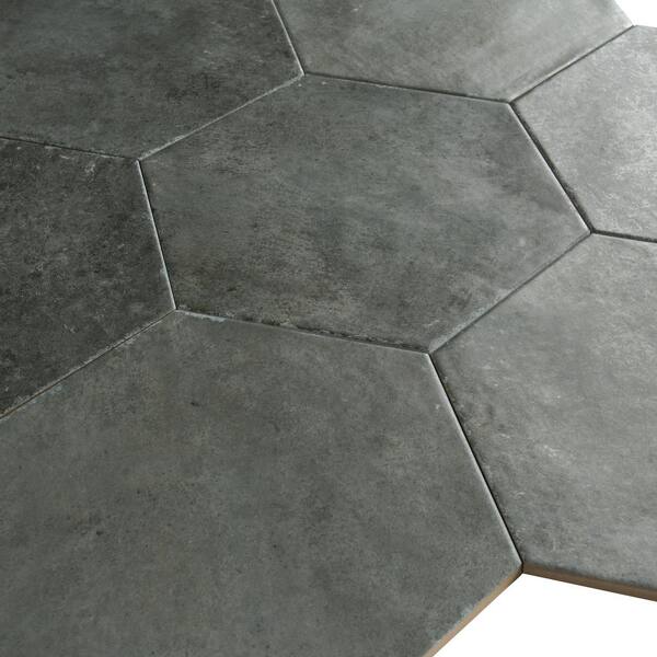 Apollo Tile Zenith 9 in. x 11 in. Matte Charcoal Gray Porcelain