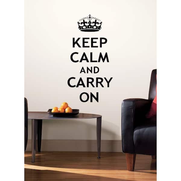 RoomMates Keep Calm Peel and Stick Wall Decal
