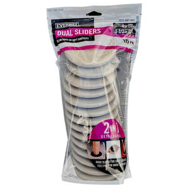 Everbilt 4 in. (3.5 in. Inside) 2-in-1 Furniture Mover (16-Pack)