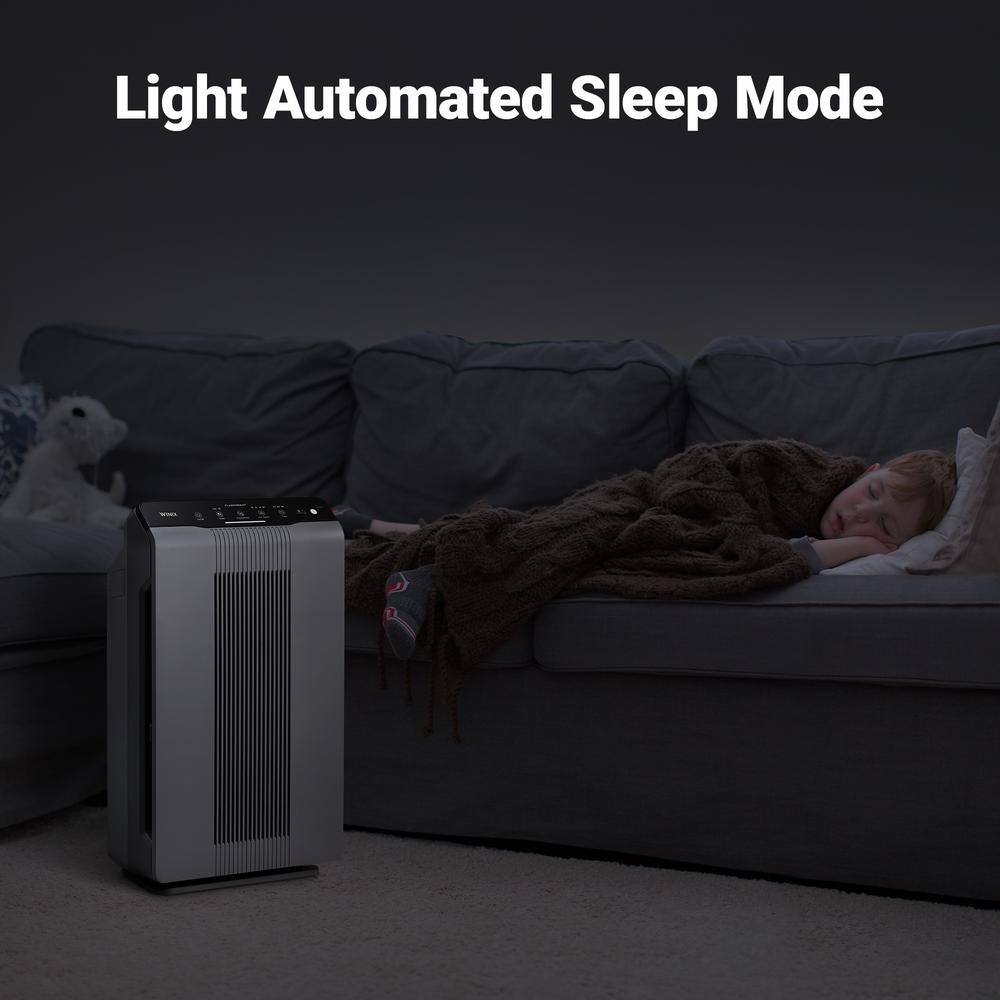 Winix Gray Tower Air Purifier with True HEPA and Carbon Filter