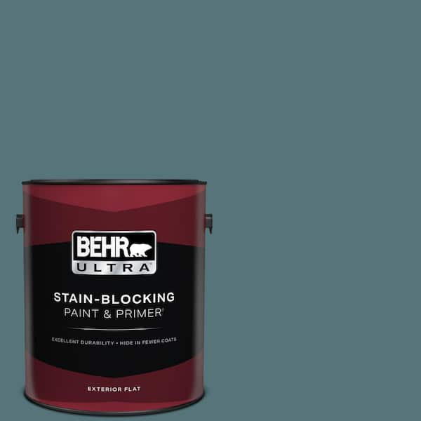 BEHR ULTRA 1 gal. Home Decorators Collection #HDC-FL15-03 Blue Sage Flat Exterior Paint & Primer