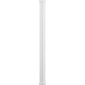 9' x 5-1/2" Endura-Aluminum Craftsman Style Column, Square Shaft (Load-Bearing 20,000 LBS), Non-Tapered, Primed