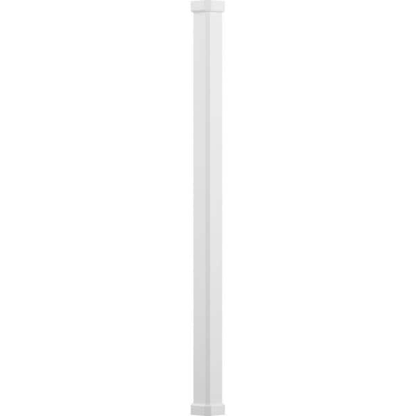 AFCO 10' x 5-1/2" Endura-Aluminum Craftsman Style Column, Square Shaft (Post Wrap Installation), Non-Tapered, Primed