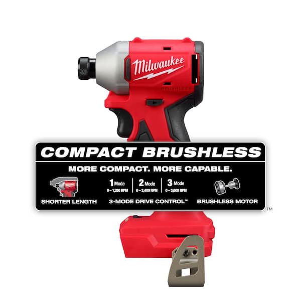M18 18V Lithium-Ion Compact Brushless Cordless 1/4 in. Impact Driver (Tool-Only)