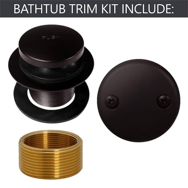 Westbrass Universal Fine or Coarse Thread Replacement Bathtub Tip